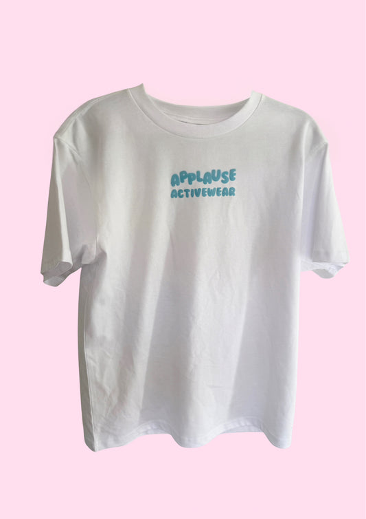 Essential White/Pastel Blue Tee (Kids)